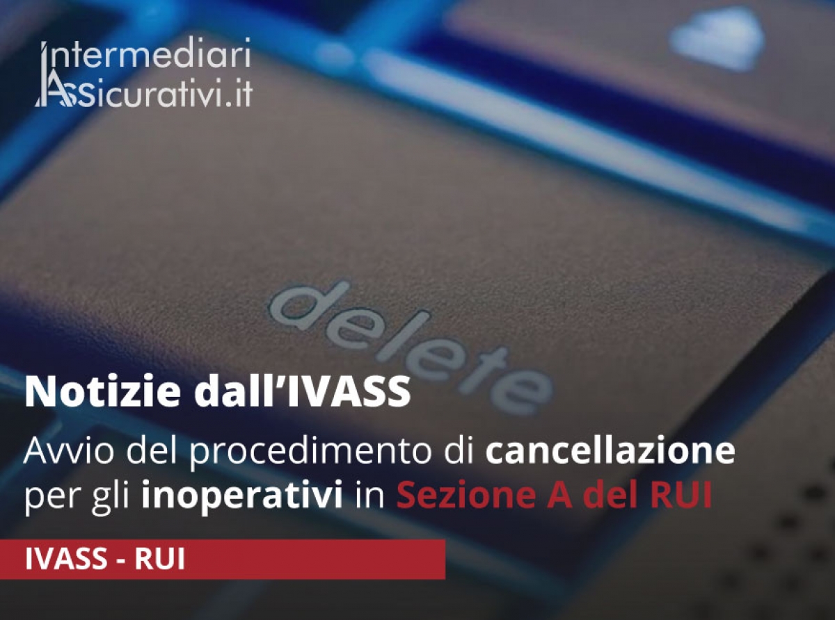 Avvio del procedimento di cancellazione sezione A